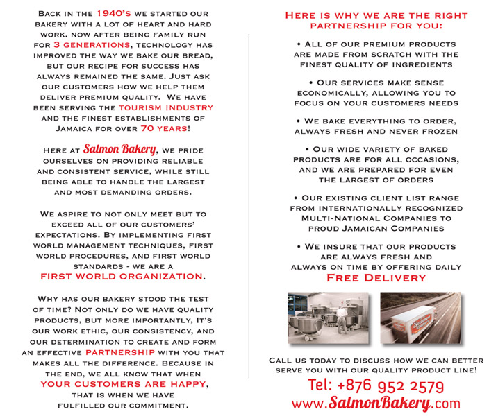 Premium Jamaican Breads and High Quality Baked Goods from Salmon Bakery in Montego Bay